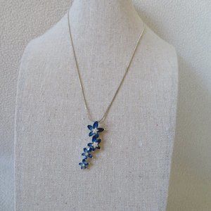 Fire & Ice Sterling and Blue Quartz Necklace